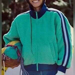 Free People Fleecy Sherpa Scrunchy Pippa Jacket Quilted NWT XS